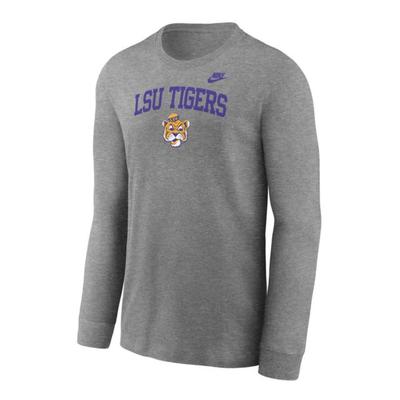 LSU Nike YOUTH Vault Cotton Long Sleeve Tee