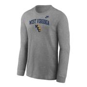  West Virginia Nike Youth Vault Cotton Long Sleeve Tee