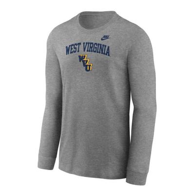 West Virginia Nike YOUTH Vault Cotton Long Sleeve Tee