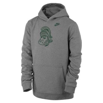 Michigan State Nike YOUTH Vault Club Fleece Hoodie