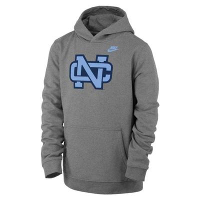 UNC Nike YOUTH Vault Club Fleece Hoodie