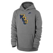  West Virginia Nike Youth Vault Club Fleece Hoodie