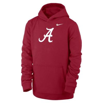 Alabama Nike YOUTH Club Fleece Hoodie