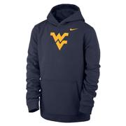  West Virginia Nike Youth Club Fleece Hoodie