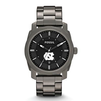 UNC Fossil Machine Smoke Stainless Steel Watch