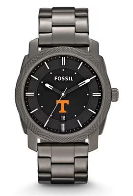 Tennessee Fossil Machine Smoke Stainless Steel Watch