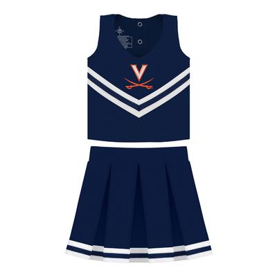 Virginia Creative Knitwear Toddler Cheer Dress NAVY