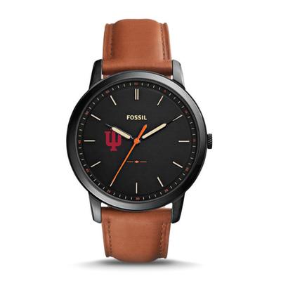 Indiana Fossil Slim 3 Hand Leather Watch