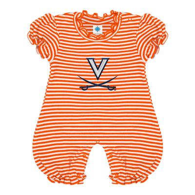 Virginia Infant Striped Puff Romper