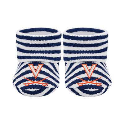 Virginia Creative Knitwear Infant Striped Booties