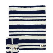  Ucf Logo Brands Cableknit Stripe Blanket