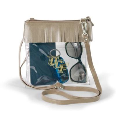 UCF Judyann Fringe Clear Crossbody Bag