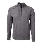  Ucf Cutter & Buck Men's Vault State Adapt Eco Knit Heather 1/4 Zip Pullover