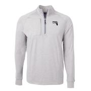  Ucf Cutter & Buck Men's Vault State Adapt Eco Knit Heather 1/4 Zip Pullover