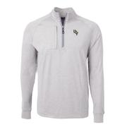  Ucf Baseball Cutter & Buck Men's Adapt Eco Knit Heather 1/4 Zip Pullover