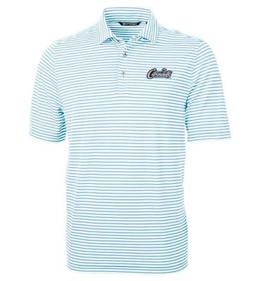 UCF Cutter & Buck Citronauts Script Virtue Eco Pique Stripe Polo