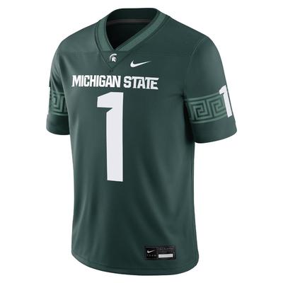 Michigan State Nike #1 Home Game Jersey