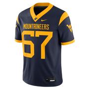  West Virginia Nike # 67 Home Game Jersey