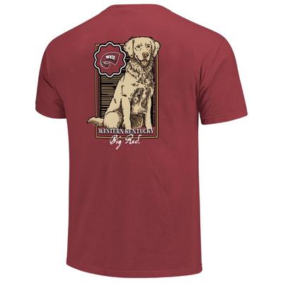 Western Kentucky Retriever Wooden Frame Comfort Colors Tee