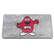  Western Kentucky Glitter License Plate