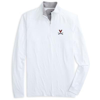 Virginia Johnnie-O Sully 1/4 Zip Pullover WHITE