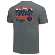  Virginia Image One Scene And Stripes Comfort Colors Tee