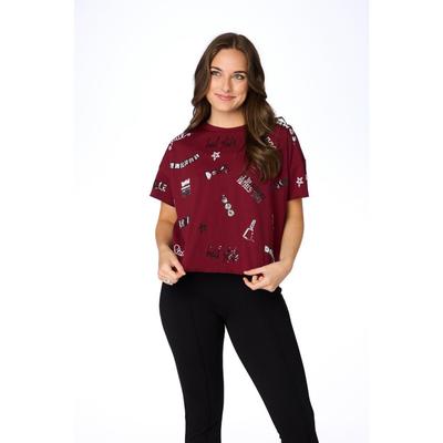 Mississippi State Stewart Simmons The Sequin Boxy Tee