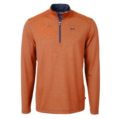 Virginia Cutter & Buck Eco Pique Micro Stripe 1/2 Zip Pullover