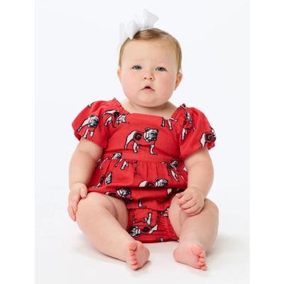 Georgia Stewart Simmons Infant Puff Sleeve Onesie