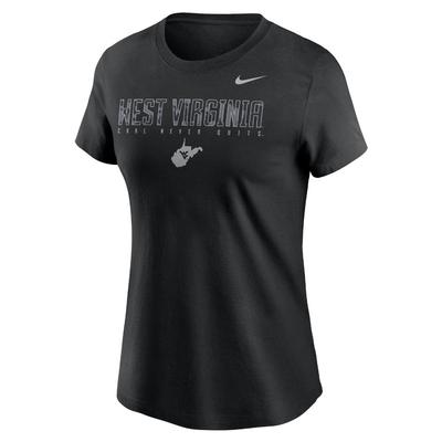 West Virginia Women's Nike Built on Bravery Cotton Tee