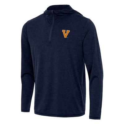 Virginia Antigua Tidy 1/4 Zip Hooded Pullover