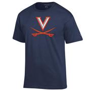  Virginia Champion Giant V- Sabre Logo Tee