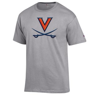 Virginia Champion Giant V-Sabre Logo Tee OXFORD