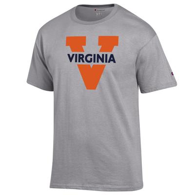 Virginia Champion Giant Block V Tee OXFORD