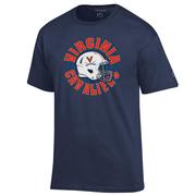  Virginia Champion Circle With Helmet Over Field Tee