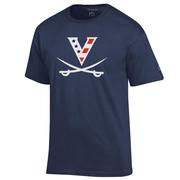  Virginia Champion Giant V- Sabre Americana Tee