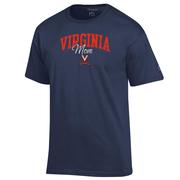  Virginia Hoos Champion Arch Mom Script Tee