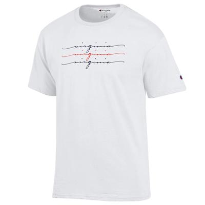 Virginia Hoos Champion Script Repeat Tee