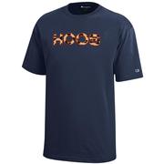  Virginia Champion Youth Leopard Print Hoos Straight Tee