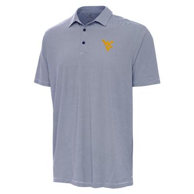 West Virginia Antigua Twine Polo