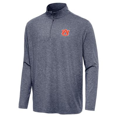 Auburn Antigua Hunk 1/4 Zip Pullover NAVY_HTHR