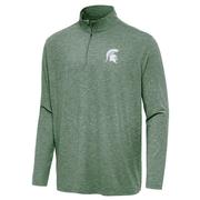  Michigan State Antigua Hunk 1/4 Zip Pullover