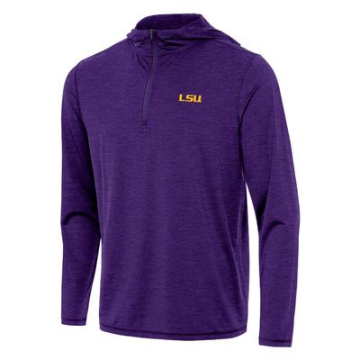 LSU Antigua Tidy 1/4 Zip Pullover Hoodie