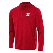  Nebraska Antigua Tidy 1/4 Zip Pullover Hoodie