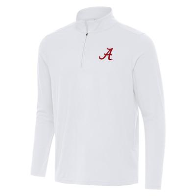 Alabama Antigua Intent 1/4 Zip Pullover WHITE