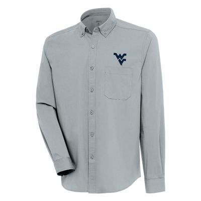 West Virginia Antigua Flight Long Sleeve Woven