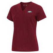  Arkansas Antigua Women's Traveler Rib Top