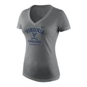  Virginia Nike Women's Tri- Blend Mid- V Tee