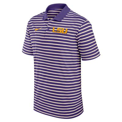 LSU Nike Victory Stripe Polo