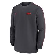  Arkansas Nike Coach Long Sleeve Crew Top